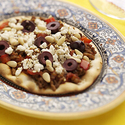 Crackerbread Crust Middle East Pizza with Feta